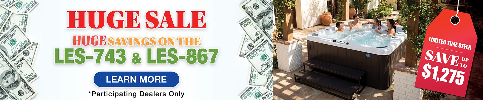 Calspas hot tub being used in a family setting - Johnson City